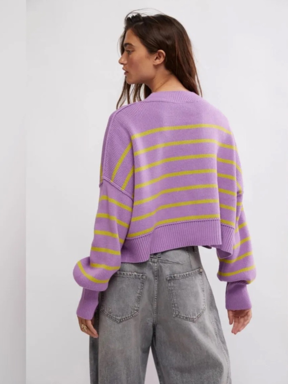 Free people Easy Street Stripe Crop Pullover - Picture 6 of 7